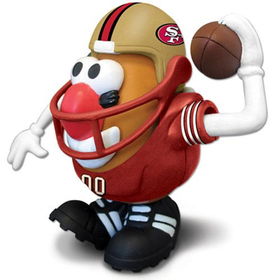 San Francisco 49ers NFL Sports-Spuds Mr. Potato Head Toysan 