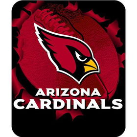 Arizona Cardinals Royal Plush Raschel NFL Blanket (Burst Series) (50x60")"arizona 