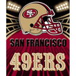 San Francisco 49ers Light Weight Fleece NFL Blanket (Shadow Series) (50x60)