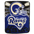 Saint Louis Rams Light Weight Fleece NFL Blanket (Shadow Series) (50x60)