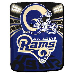 Saint Louis Rams Light Weight Fleece NFL Blanket (Shadow Series) (50x60)saint 
