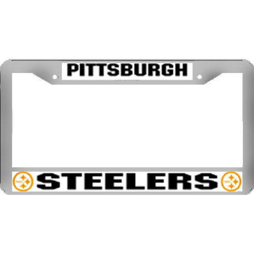 Pittsburgh Steelers NFL Chrome License Plate Framepittsburgh 