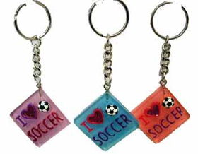 I Love Soccer Key Chain Case Pack 60love 