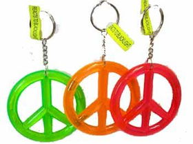 Peace Sign Key Chain Case Pack 60peace 