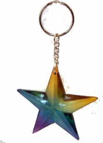 Rainbow Stars Key Chain Case Pack 60rainbow 