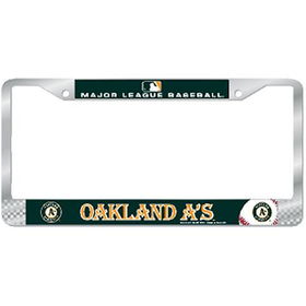 Oakland Athletics MLB Chrome License Plate Frameoakland 