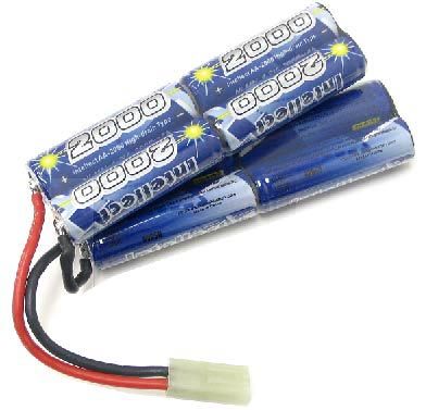 Intellect 9.6v 2000mAh NiMH Battery with Mini Tamiya connector