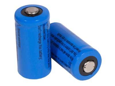 JY CR123A 3V Lithium Batteries, 2 PCs per Pack