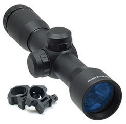 Leapers Golden Image 4X32 Mini Size Range Estimating Mil-Dot Scope with Ringsleapers 