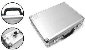 Large Aluminum Pistol Case -Silver