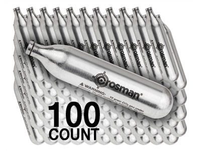 Crosman 12 Gram CO2, 100 Cartridges