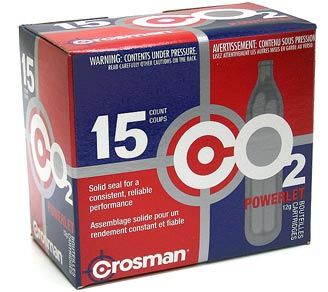 Crosman 12 Gram CO2, 15 Cartridgescrosman 