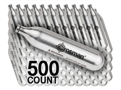 Crosman 12 Gram CO2, 500 Copperhead powerlet cartridges