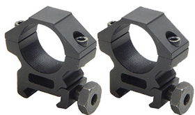 UTG Premium 1 Rings, Low, Weaver Mount, See-Thruutg 