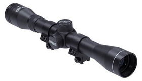 Walther 4x32 Rifle Scope, Duplex Reticle, 1 Tube, 11mm Rings