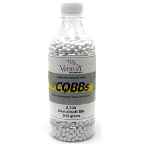 Air Venturi Pro CQBBs 6mm airsoft BBs, 0.30g, 2,700 rds, white