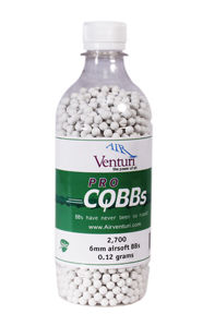 Air Venturi Pro CQBBs 6mm biodegradable airsoft BBs, 0.12g, 2700 rds, whiteair 