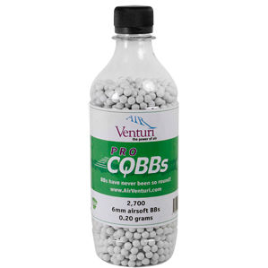 Air Venturi Pro CQBBs 6mm biodegradable airsoft BBs, 0.20g, 2700 rds, whiteair 
