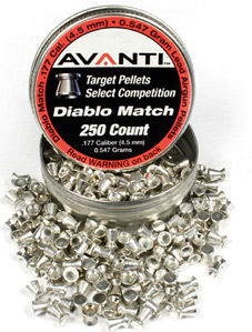 Avanti Diablo Match .177 Cal, 8.4 Grains, Wadcutter, 250ctavanti 