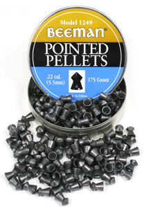 Beeman .22 Cal, 15.1 Grains, Pointed, 175ct