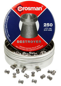 Crosman Destroyer .177 Cal, 7.9 Grains, Pointed, 250ct