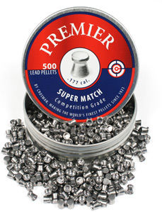 Crosman Premier Super Match .177 Cal, 7.9 Grains, Wadcutter, 500ct