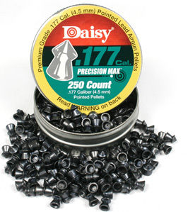 Daisy Max Precision .177 Cal, 7.2 Grains, Pointed, 250ct