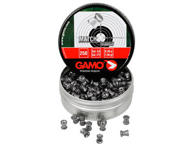 Gamo Match .177 Cal, 7.56 Grains, Wadcutter, 250ctgamo 