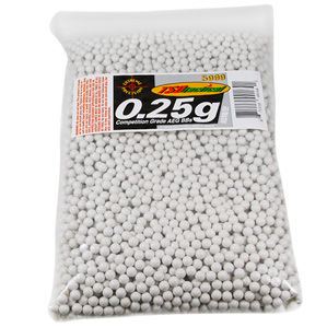 TSD Competition Grade 6mm plastic airsoft BBs, 0.25g, 5,000 rds, whitetsd 