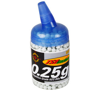 TSD Competition Grade AEG 6mm plastic airsoft BBs, 0.25g, 1,000 rds, white