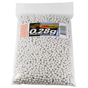 TSD Competition-Grade AEG 6mm plastic airsoft BBs, 0.28g, 5,000 rds, white