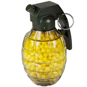 TSD Grenade-shaped feeder 6mm plastic airsoft BBs, 0.12g, 800 rds, yellow