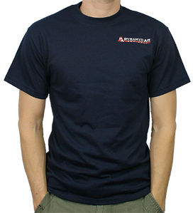 Pyramyd Air T-Shirt, Size Medium, Navy