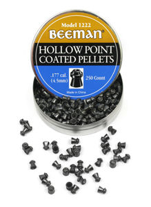 Beeman .177 Cal, 7.2 Grains, Hollowpoint, Coated, 250ct