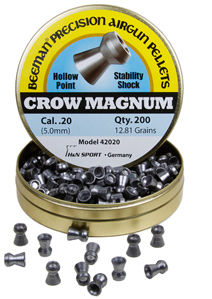 Beeman Crow Magnum .20 Cal, 12.81 Grains, Hollowpoint, 200ct