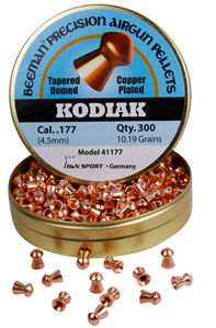 Beeman Kodiak Copper-Plated .177 Cal, 10.19 Grains, Round Nose, 300ct
