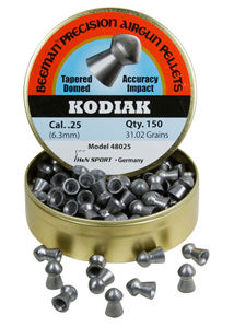 Beeman Kodiak Extra Heavy .25 Cal, 31.02 Grains, Round Nose, 150ct