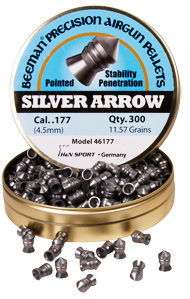 Beeman Silver Arrow .177 Cal, 11.57 Grains, Pointed, 300ct