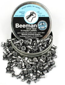 Beeman Silver Bear Hi-impact .177 Cal, 7.1 Grains, Hollowpoint, 200ct