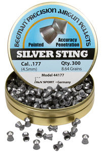 Beeman Silver Sting .177 Cal, 8.64 Grains, Pointed, 300ct