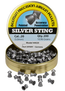 Beeman Silver Sting .20 Cal, 10.96 Grains, Pointed, 200ct