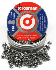 Crosman Hunting .177 Cal, 7.4 Grains, Pointed, 250ctcrosman 