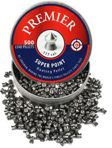 Crosman Premier Super Point .177 Cal, 7.9 Grains, Pointed, 500ct