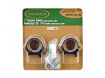 WEAVER TOP MOUNT RNGS 1"" LOWweaver 