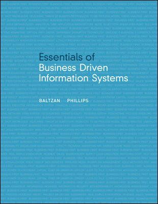 Essentials of Business Driven Information Systemsessentials 