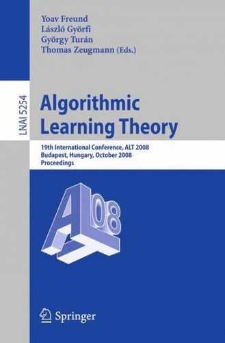 Algorithmic Learning Theoryalgorithmic 