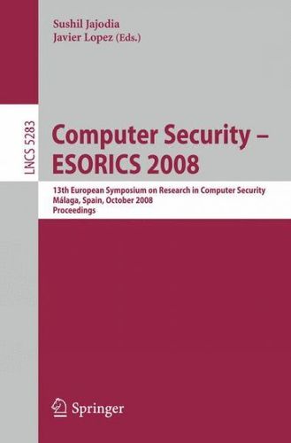 Computer Security - ESORICS 2008computer 