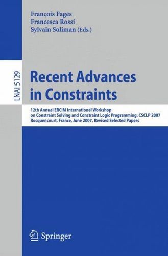 Recent Advances in Constraintsrecent 