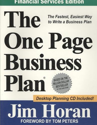 The One Page Business Planpage 