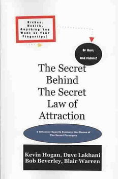 The Secret Behind the Secret Law of Attractionsecret 